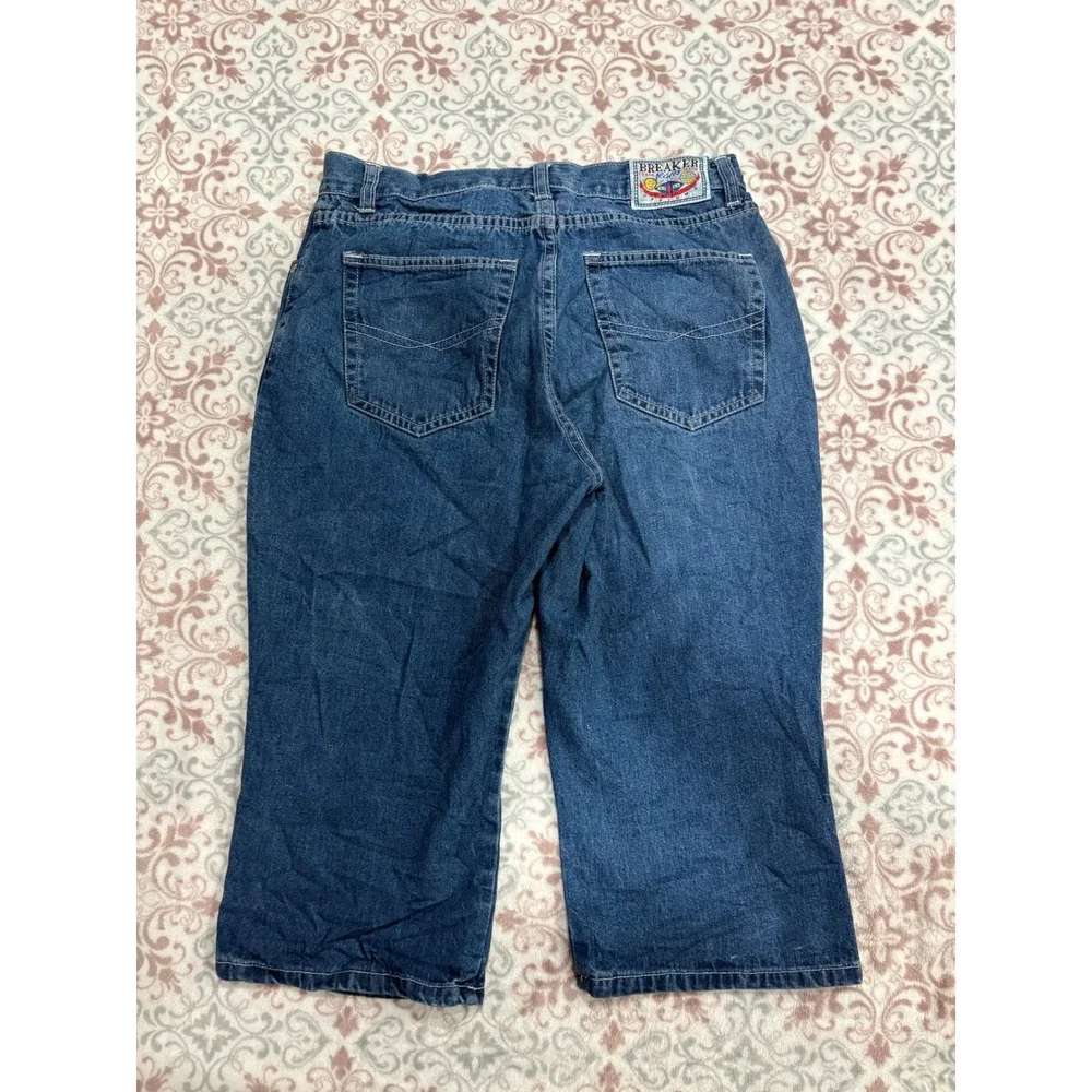 Breaker Jeans Vintage Denim Capris Medium Wash High Rise Cropped Pants Size 9/10 - Picture 10 of 13